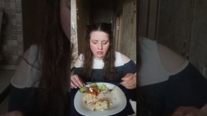 Эмоциональный мукбанг 🤭 Сделала ханумчик 😋 #мукбангроссия#емнакамеру #итинг#