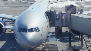 Лечу в  Москву в новом Боинге 777 как богатая леди на 4х местах