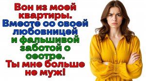 Вон из моей квартиры! Ты мне больше не муж! | История из жизни | Женские истории | Аудиорассказ