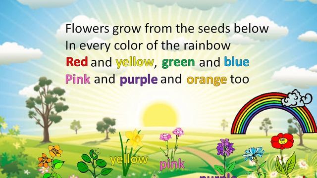 Flowers & colours - детская песенка