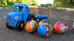 СИНИЙ ТРАКТОР  - ЯЙЦА С МАШИНКАМИ!