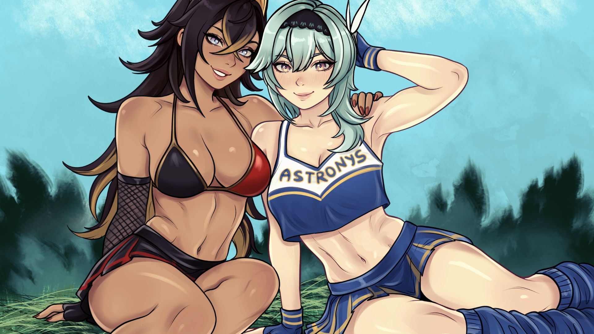 Speedpaint Fanart Dehya & Eula / скоростное рисование Дэхья & Эола