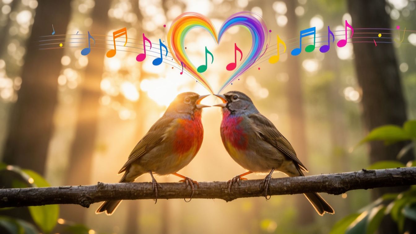 Спокойная расслабляющая мелодия под пение птиц🌳🎶