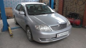 Попросили заменить шланги на радиатор печки на Toyota Corolla NZE121 Тойота Королла 1,5 2003