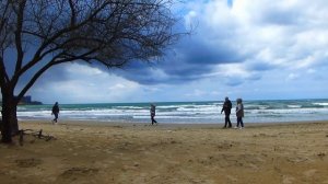 Анапа Золотой Берег☀️8 апреля 2026 года — холодное море 🌊 ветер, волны, тихая печаль пустого берега