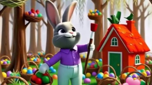 РАСКРАСИМ КРОЛИКА НА ПАСХУ