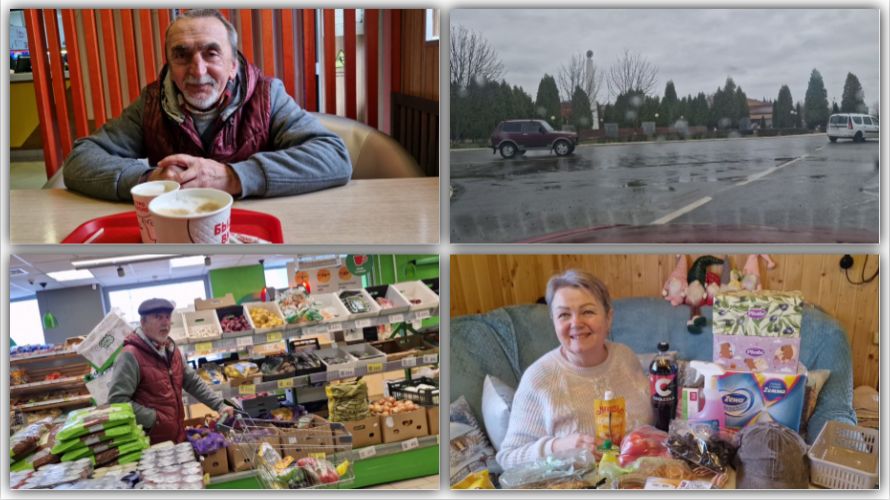 ЗАШЛИ В КАФЕШКУ И В "ПЯТЕРОЧКУ", А ДОМА ПОСМОТРИМ ЧЕГО НАКУПИЛИ.