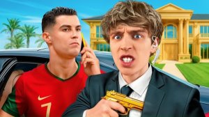 Влад а4 . Стал ТЕЛОХРАНИТЕЛЕМ РОНАЛДУ . Видео Влада Бумага а4