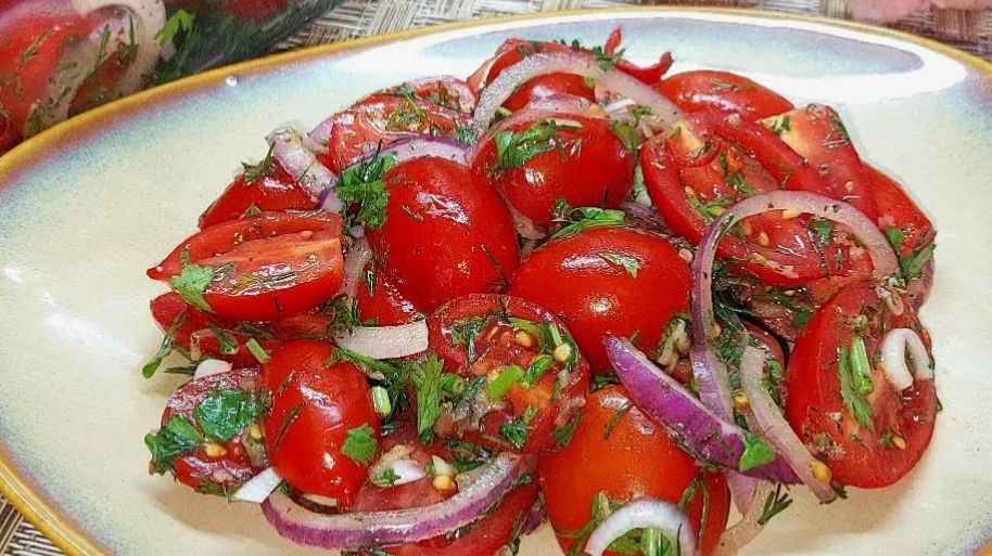 Закуска из помидоров.