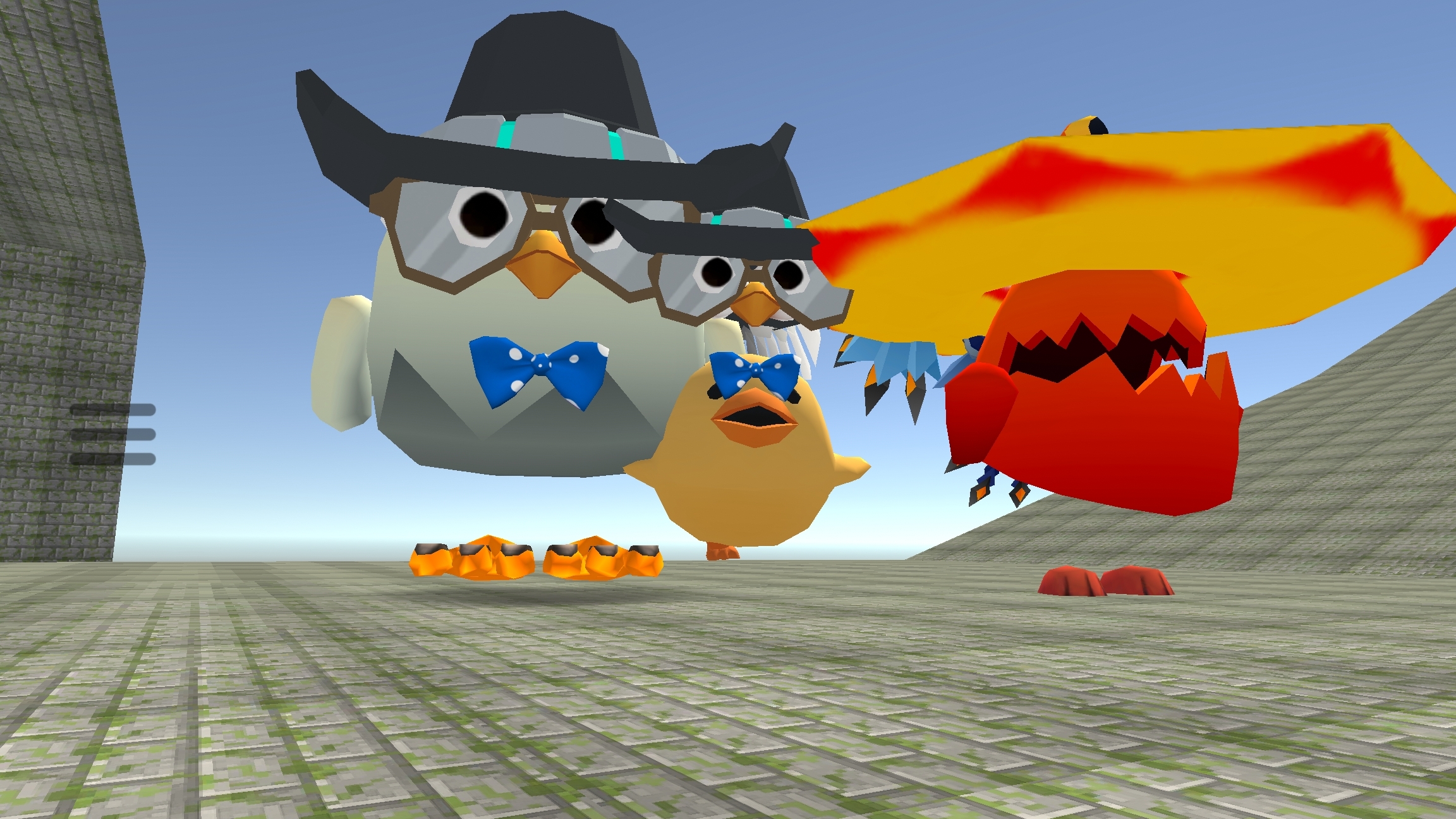 прячем вещи и ищем их в chicken gun! Видео в честь 50 подписчиков