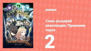 Семь рыцарей революции: Преемник героя 2 серия (аниме-сериал, 2021)