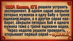 КГБ Провели Эксперимент... #анекдоты #прикол #ржака