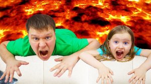 Пол это лава ЧЕЛЛЕНДЖ Милана играет the floor is lava