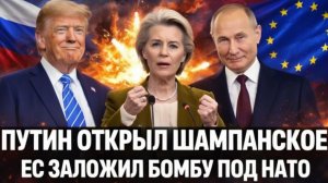 Путин открывает шампанское Россия довела Европу до психоза! ЕС и НАТО пошли друг на друга!