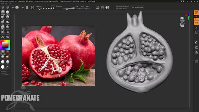 06 Pomegranate sculpt