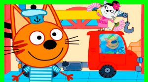 Мультик ТРИ КОТА - Мультфильм Три кота стройка - Три кота машинки для детей - Мультфильм