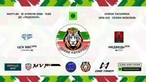 КУБОК ТАТАРИНА 9-11 апреля матч 6 «ЦСК ВВС-16» г. Самара - «Медведь» г. Бор