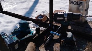 Сделал экспериментальные металлические подставки под ульи-лежаки