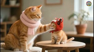 Ручная работа — это опасно! 🎨😱 Смешной провал кота в краске 🐯🎨