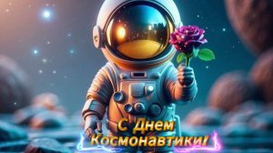 Поздравление с Днем космонавтики: музыкальная открытка | Домохозяйка Ната