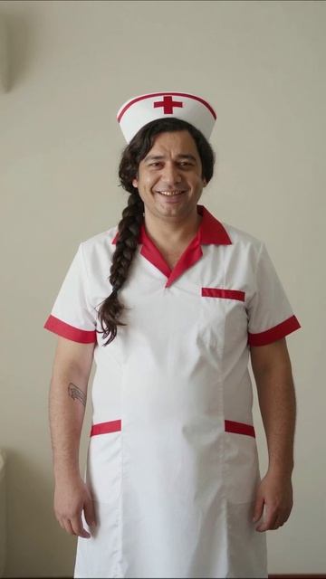 Хирургическая улыбка: необычный медик в белом халате #медицина #юмор #нurse