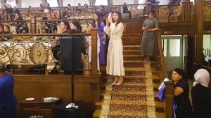 Традиционный свадебный танец Худуцской свадьбы . ЦIуб хьунралла гIяяр .