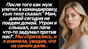 Жизненные истории/После того как муж улетел в командировку, сын тихо сказал: "Мам, давай сегодня не