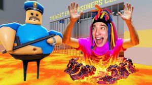 КИТАЙКА И ПОБЕГ ОТ ОХРАННИКА БАРРИ НО ПОЛ ЭТО ЛАВА!