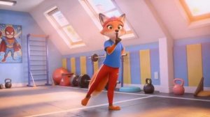 Весёлая зарядка со зверями