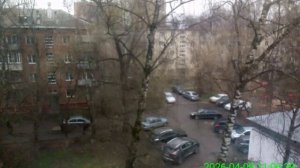 09.04.2026. Снег идёт (Snowfall in the Moscow region). 0409110627