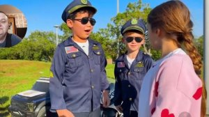 Дети играют в полицейский с моими комментариями
