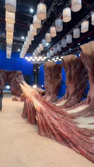 Как снималась сцена с Деревом С.м.рти в ОСД #оченьстранныедела #strangerthings #сериал #кино