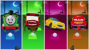 Тайо против Томаса, Автобуса-Пожирателя и Маккуина — Тайлс Хоп ЭДМ Раш 🚌🚂🏎️