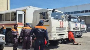 Борт Ил-76 доставил в пострадавший от паводка Дагестан более 20 тонн гумпомощи