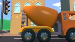 🍿 Котенок Котэ | Песенка Мультик Бетономешалка про Стройку и машинки