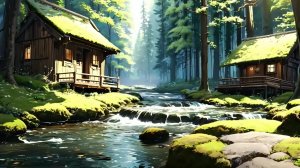 Свет сквозь хвою — спокойная анимация природы