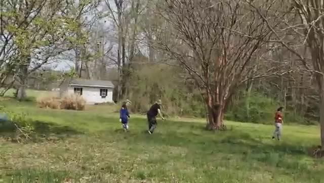 Американская глубинка весной Участок грядки лес Тихая неспешная сельская Америка Жизнь в США