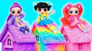 Делаем 3 пушистые комнаты для Кейпоп Охотниц на Демонов! 10 Поделок для кукол L.O.L.