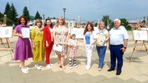 Выставка творческих работ в селе Доброе 2024. Проект "Храм на кончике кисти"