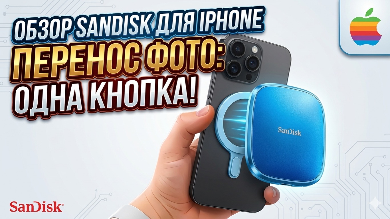 Обзор Sandisk для IPhone! 😱 Очистил 100ГБ за минуту с помощью SanDisk #iphone