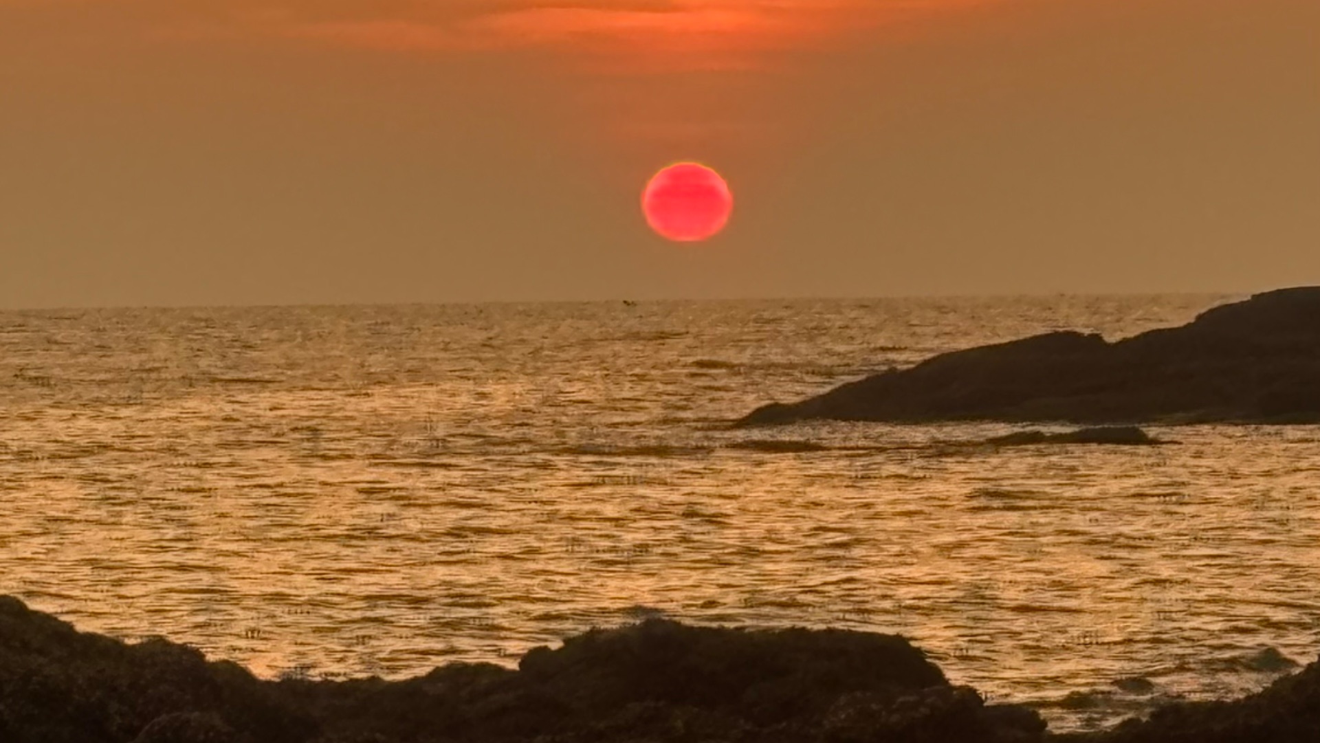 Ланта. Bamboo beach. Sunset.
