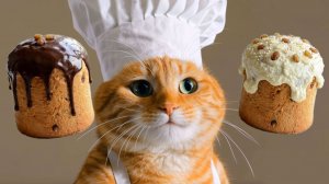 Кот печёт творожный кулич на Пасху 🍞🐈 | Вкусно с Рыжим