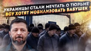 Тюрьма стала лучше армии при Зеленском! ВСУ готовы тащить на фронт пенсионерок!