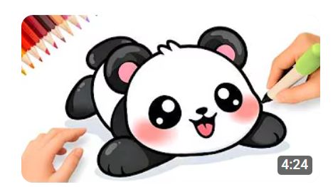 КАК ПРОСТО НАРИСОВАТЬ ПАНДУ В СТИЛЕ КАВАЙИ🐼💗