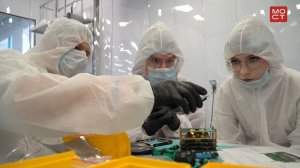 Новости СПбГУ: Стажировка для школьников в лаборатории малых космических аппаратов «Геоскан»