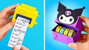 ЛЕГКИЕ ПОДЕЛКИ ИЗ БУМАГИ ДЛЯ ШКОЛЫ! Забавные идеи своими руками, которые вам понравятся