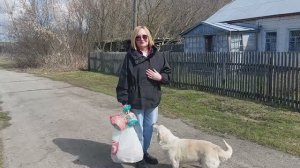 Поздравили с наступающей Пасхой тетю Валю