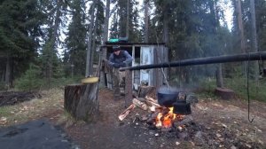 В ЛЕС НА 10 ДНЕЙ.ОХОТА И РЫБАЛКА.ГУСЬ С КАРТОШКОЙ НА КОСТРЕ 🤤