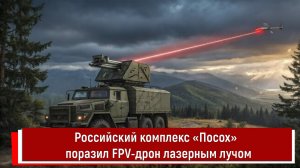 Российский комплекс «Посох» поразил FPV-дрон лазерным лучом