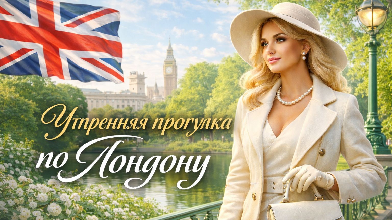 Утренняя прогулка по Лондону от Вестминстера до парка Баттерси 4K